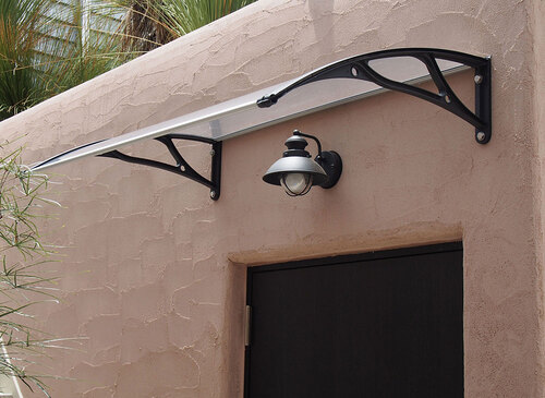 PC1200AL Series Door Canopy with Aluminum Brackets