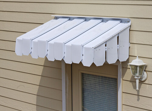 Brookside Door Awning with Flat Side Panels